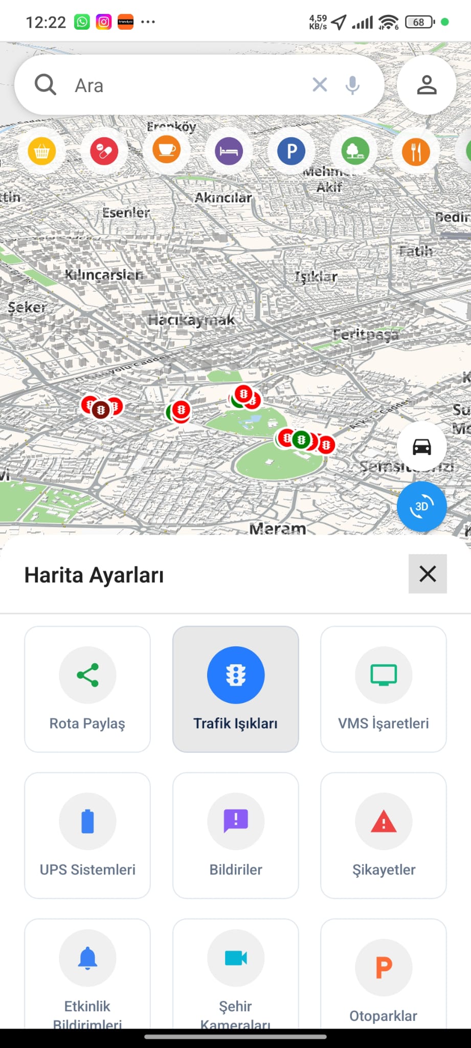 Trafik Işıkları Katmanı