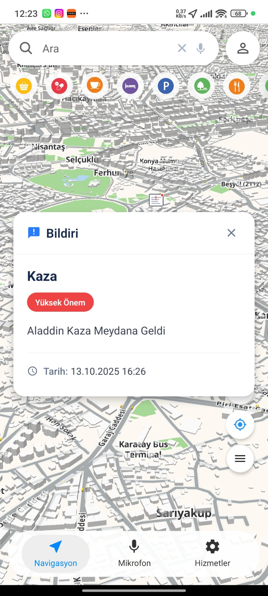 Olay Uyarıları