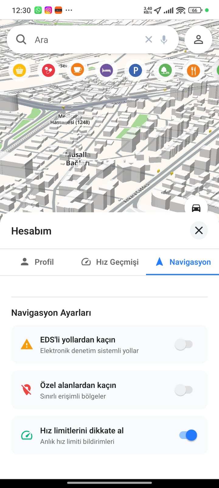 Navigasyon Ayarları